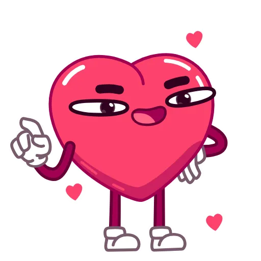 👆 Эмодзи «Heart» для Telegram