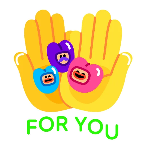 🤲 Эмодзи «Hearty Hearts» для Telegram