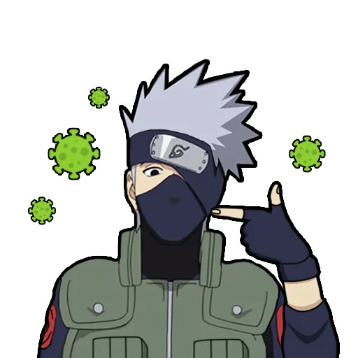 😷 Стикер «Hatake Kakashi» для Telegram