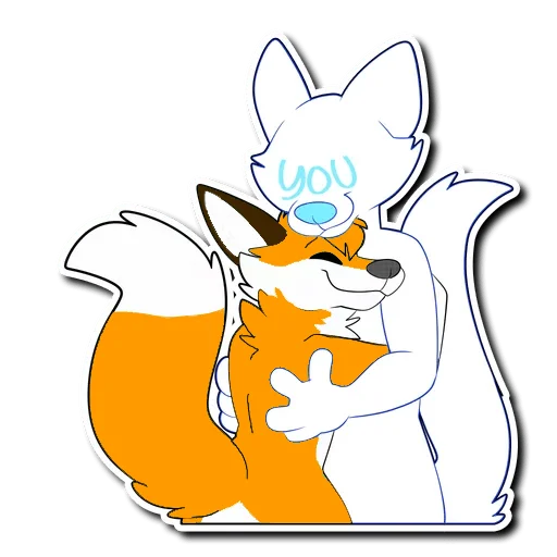 🤗 Стикер «HaceTheFox» для Telegram