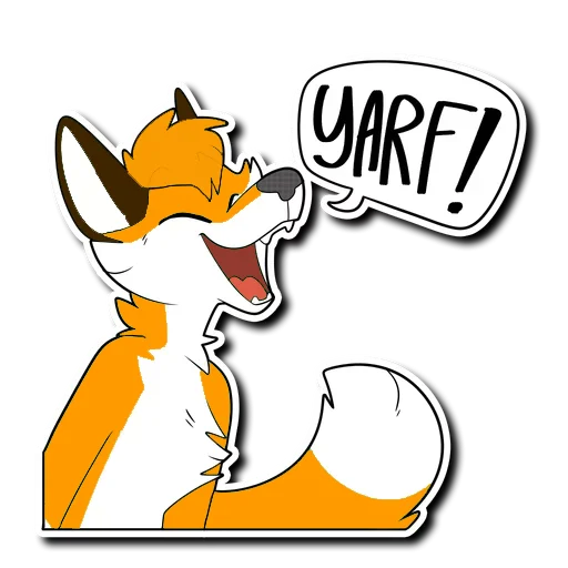 😄 Стикер «HaceTheFox» для Telegram