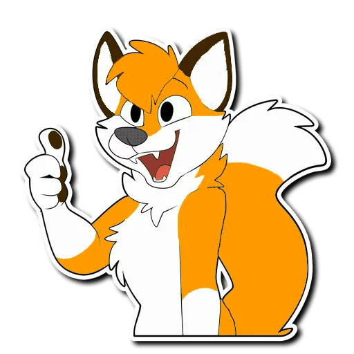 👍 Стикер «HaceTheFox» для Telegram