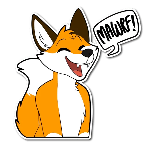 😊 Стикер «HaceTheFox» для Telegram