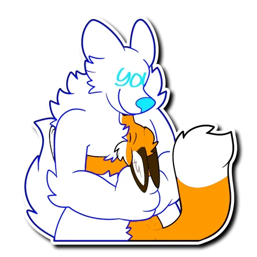 🤗 Стикер «HaceTheFox» для Telegram
