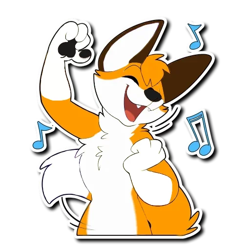 🎵 Стикер «HaceTheFox» для Telegram