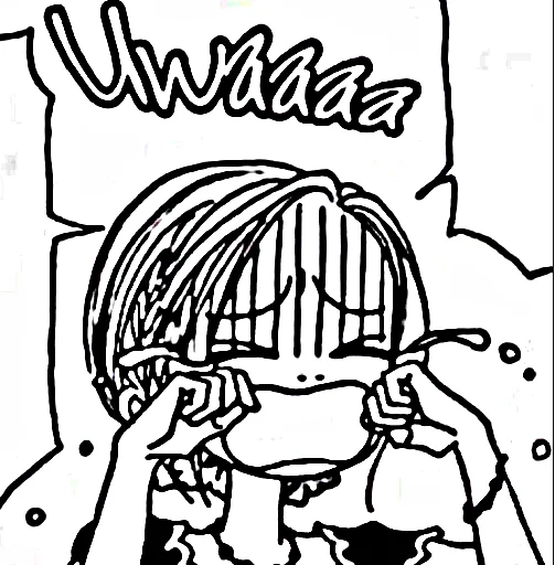😭 Стикер «Hachi Manga» для Telegram