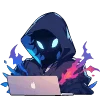 Стикер 25 hacker avatars