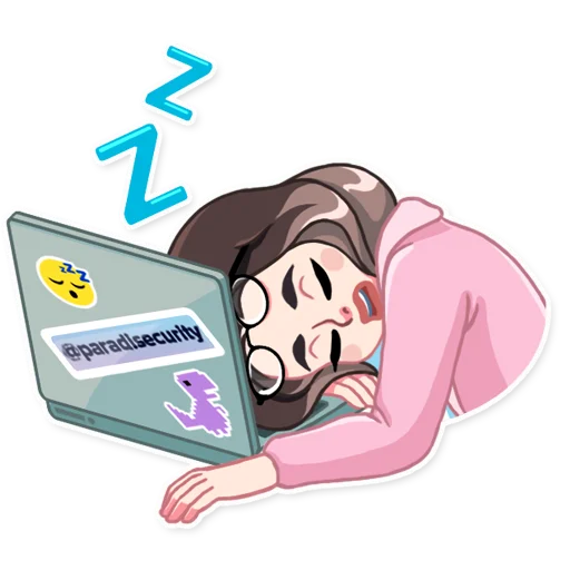 😴 Стикер «Hackerwoman» для Telegram