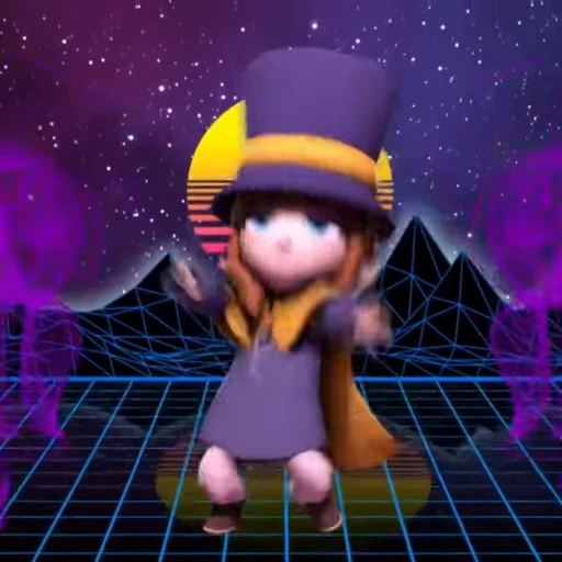 Стикерпак Hat Kid A Hat in Time для Telegram — скачать
