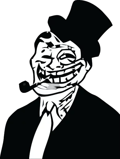 🎩 Стикер «Hahaha, classic» для Telegram