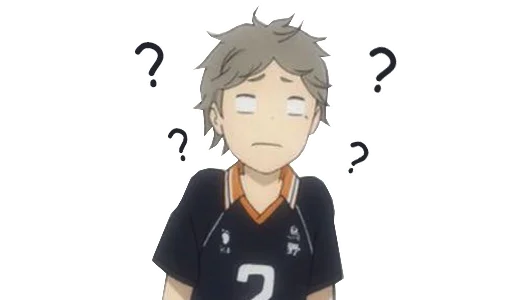 ❓ Стикер «Haikyuu!!!» для Telegram
