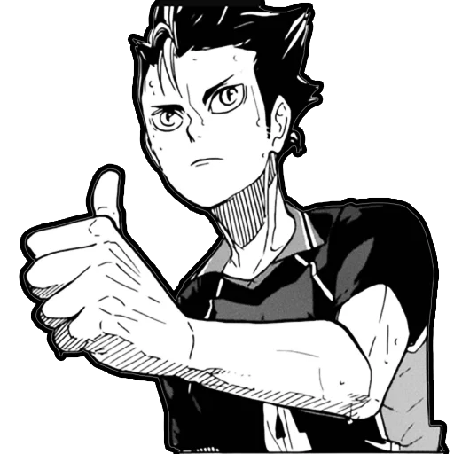 👍 Стикер «Haikyuu!!!» для Telegram