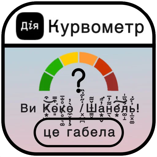 💃 Стикер «ҐАЇНІЧАКІЙО» для Telegram
