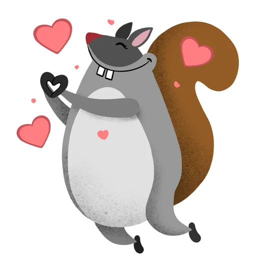 💖 Стикер «Шерстобелк» для Telegram