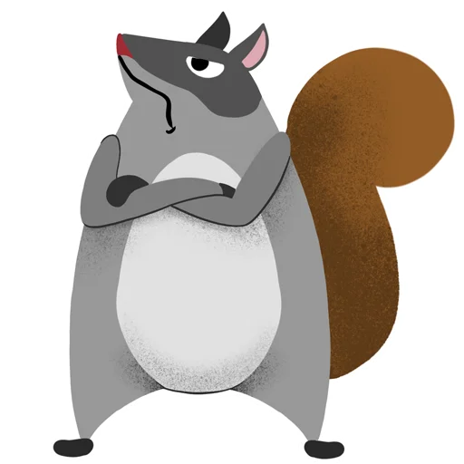 😠 Стикер «Шерстобелк» для Telegram