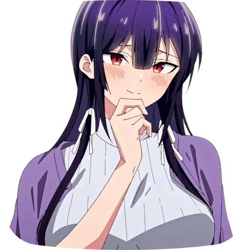 🤔 Стикер «Haite Kudasai Takamine san» для Telegram
