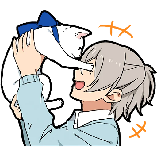 🐱 Стикер «Хаката кун» для Telegram