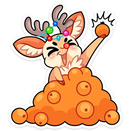 🍊 Стикер «Хаку» для Telegram