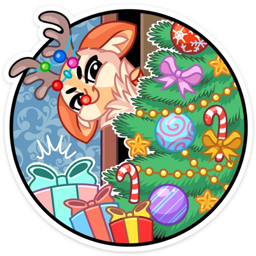 🎄 Стикер «Хаку» для Telegram