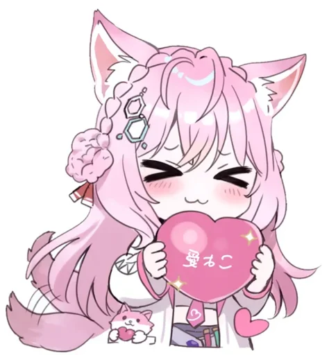 😍 Стикер «Hakui Koyori hololive» для Telegram