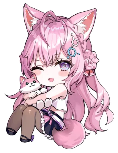 😍 Стикер «Hakui Koyori hololive» для Telegram