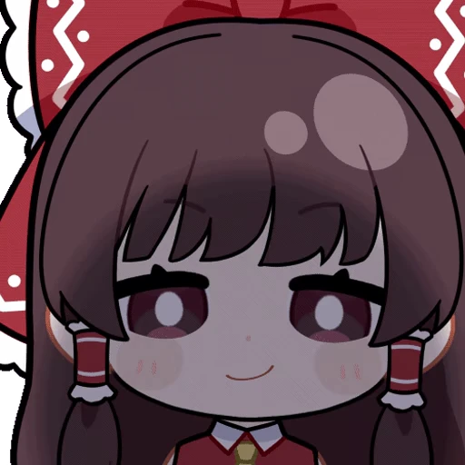 😈 Стикер «Hakurei Reimu» для Telegram