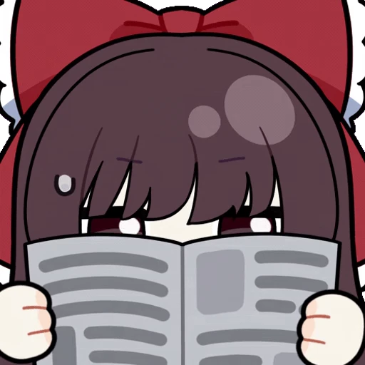 👀 Стикер «Hakurei Reimu» для Telegram