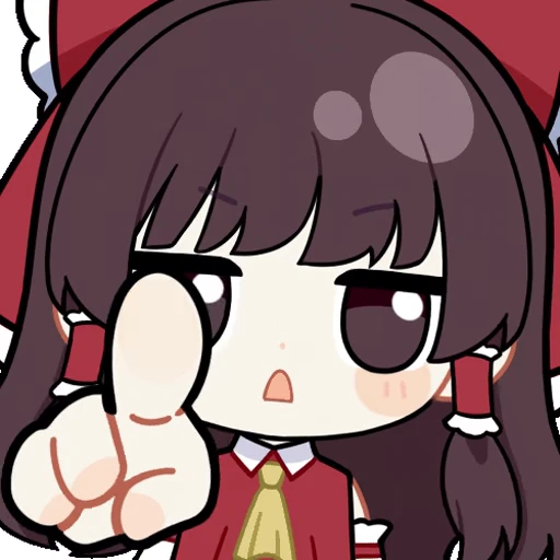 🫵 Стикер «Hakurei Reimu» для Telegram