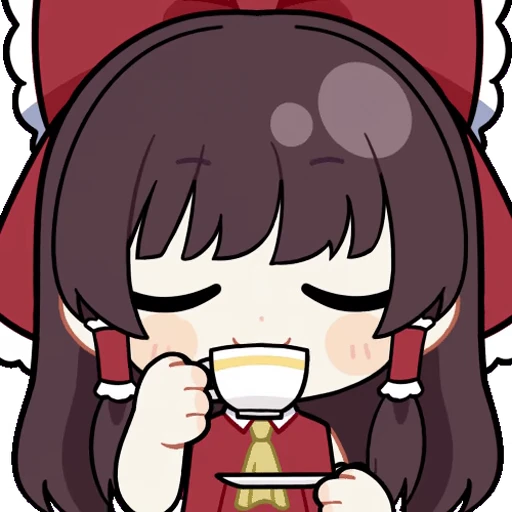 😎 Стикер «Hakurei Reimu» для Telegram