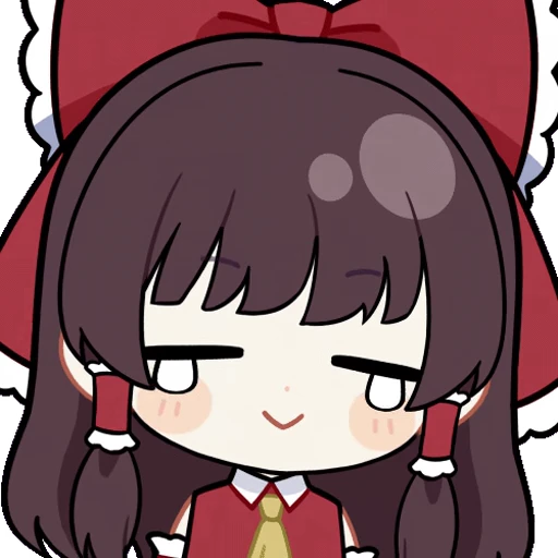 😢 Стикер «Hakurei Reimu» для Telegram