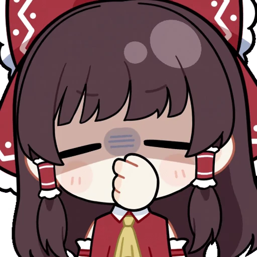 🤢 Стикер «Hakurei Reimu» для Telegram