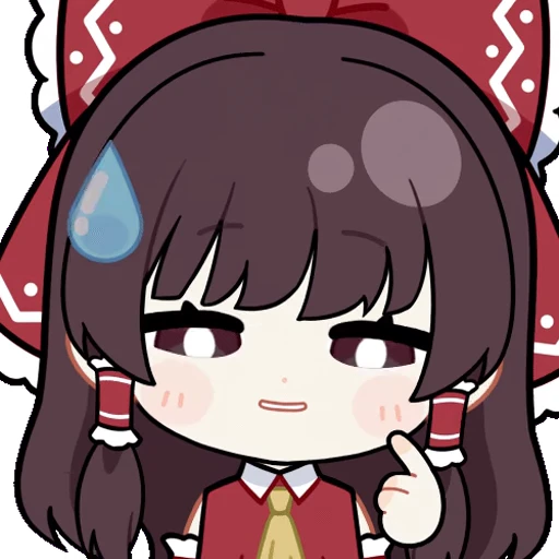 😅 Стикер «Hakurei Reimu» для Telegram