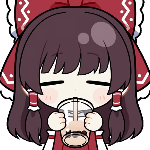 😋 Стикер «Hakurei Reimu» для Telegram