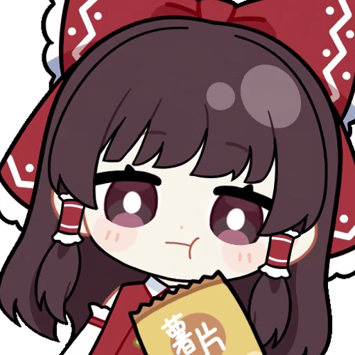 😋 Стикер «Hakurei Reimu» для Telegram