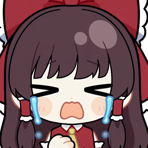 😭 Стикер «Hakurei Reimu» для Telegram