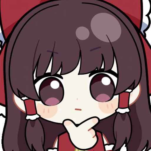 🤔 Стикер «Hakurei Reimu» для Telegram