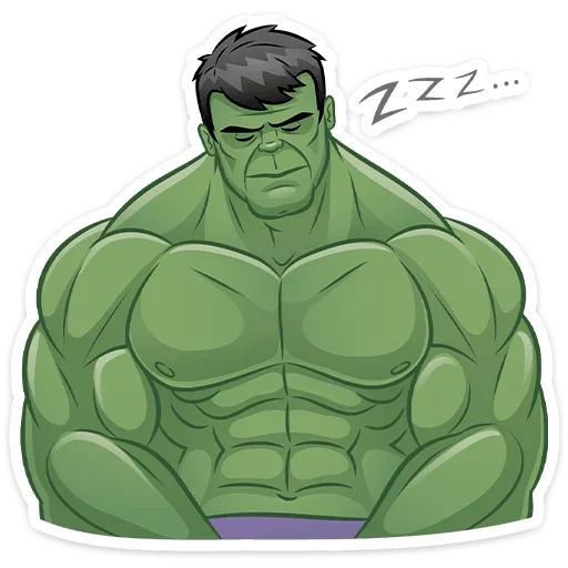😴 Стикер «Халк» для Telegram