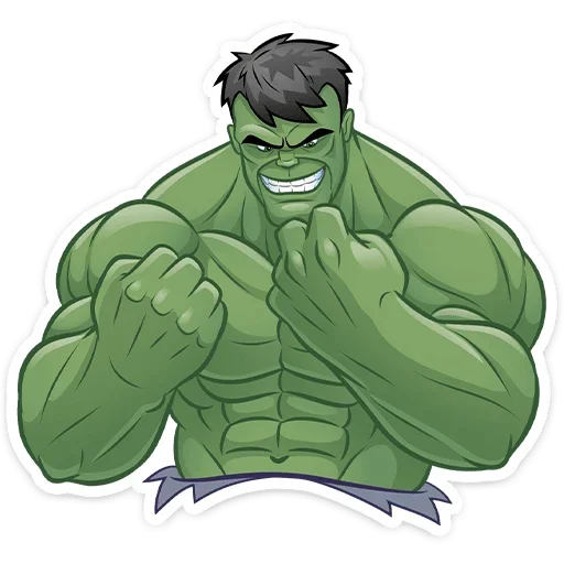 💪 Стикер «Халк» для Telegram