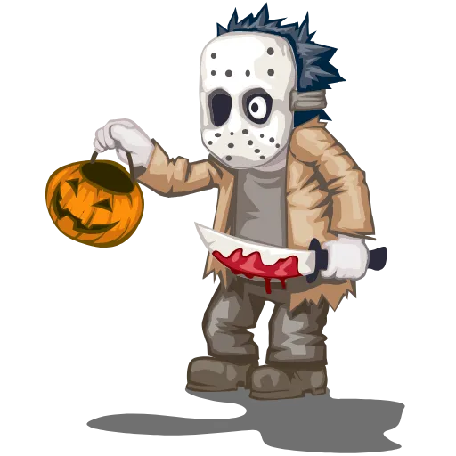 Стикер 9 Halloween emoji