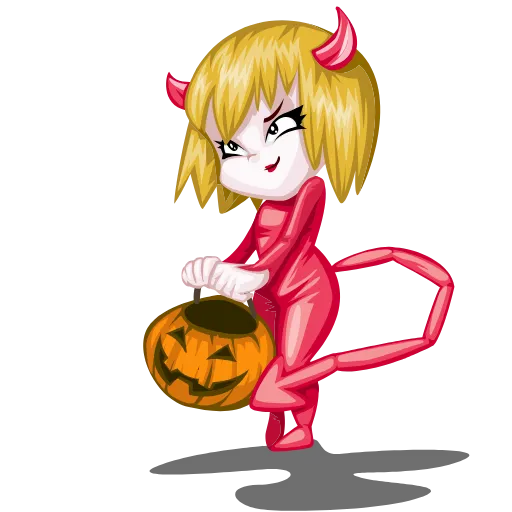 Стикер 6 Halloween emoji