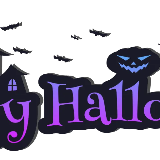 Стикер 2 Halloween emoji