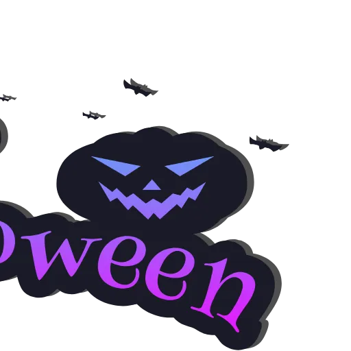 Стикер 3 Halloween emoji