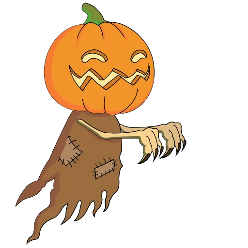 Стикер 18 Halloween emoji