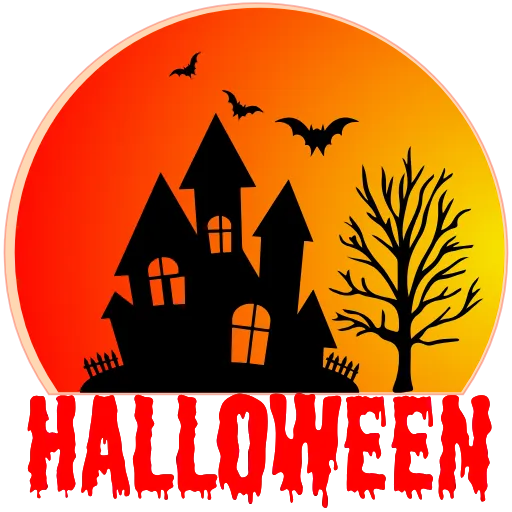 Стикер 45 Halloween emoji