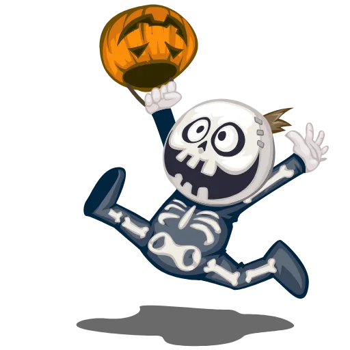 Стикер 5 Halloween emoji