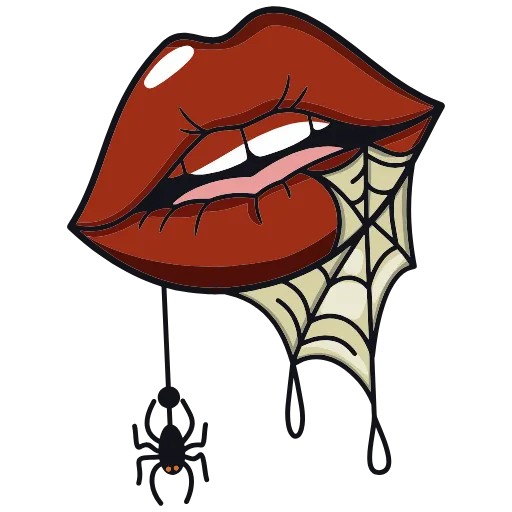 💋 Эмодзи «Бордовые» для Telegram