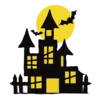 🏠 Эмодзи «Halloween font - фиолетовые буквы и иконки в стиле хэллоуин» для Telegram