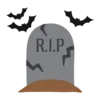 🪦 Эмодзи «Halloween font - фиолетовые буквы и иконки в стиле хэллоуин» для Telegram