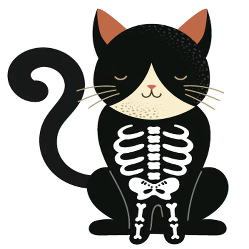 😱 Стикер «Halloween animals» для Telegram