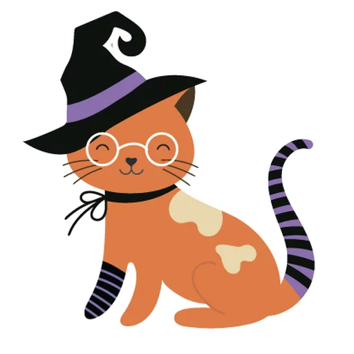 😃 Стикер «Halloween animals» для Telegram